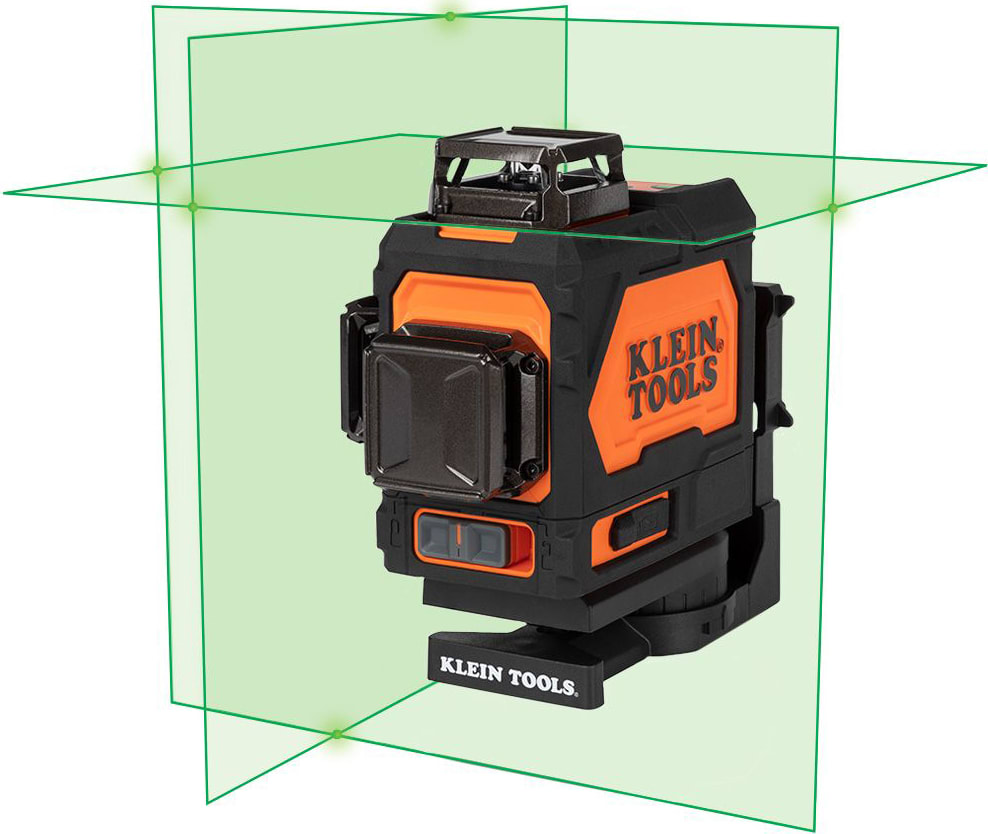 Klein Tools 93PLL - Rechargeable Self-Leveling Green Planar Laser Level
