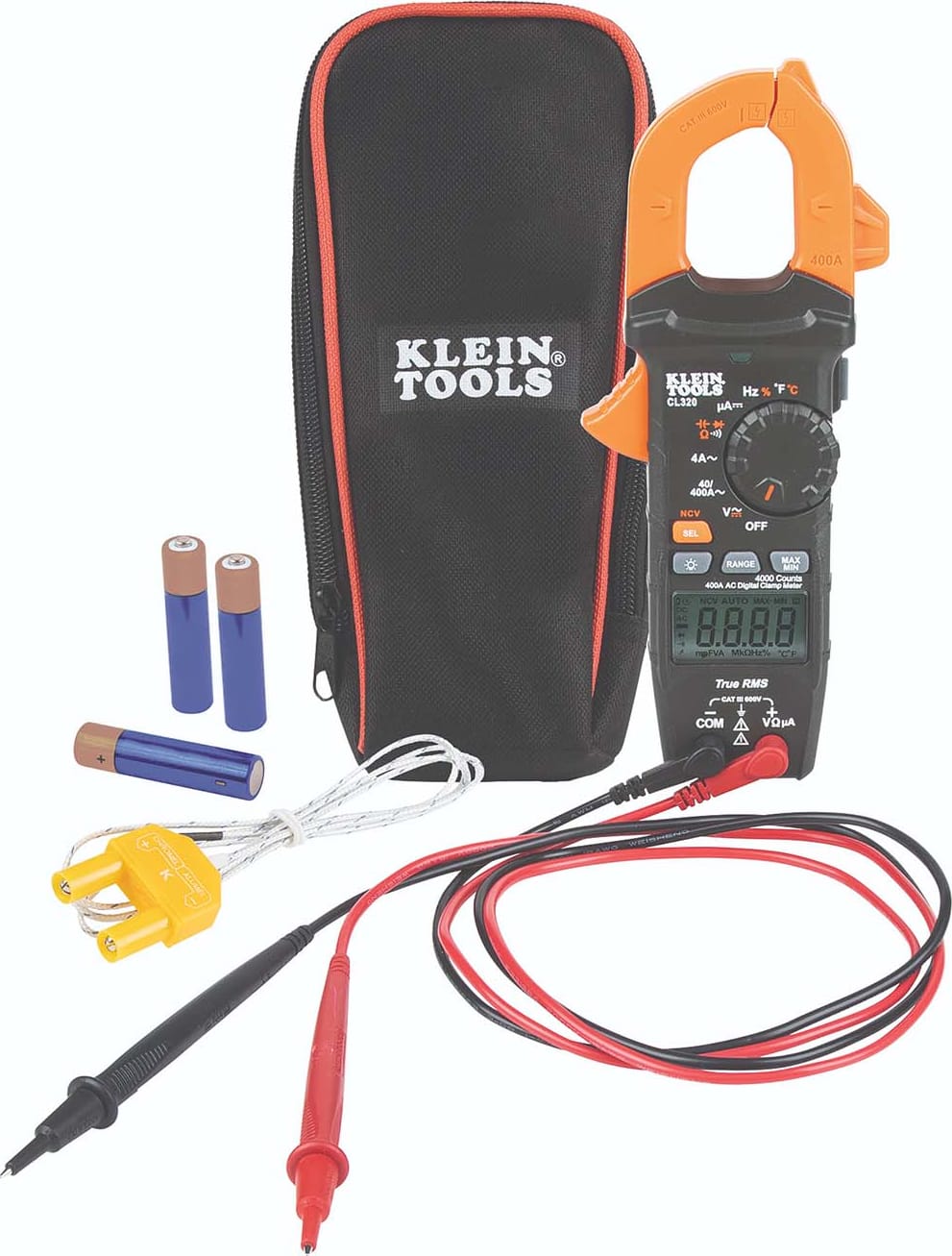 Klein CL320 - HVAC Digital Clamp Meter, AC Auto-Ranging 400 Amp
