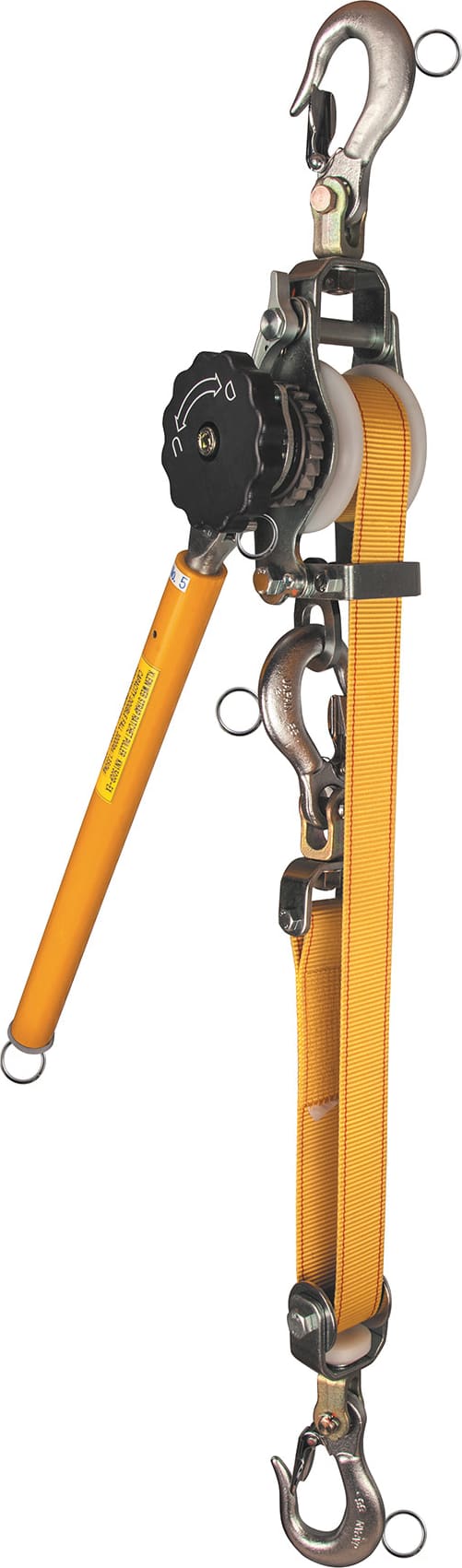 Klein Tools KN1500PEXH - Web-Strap Ratchet Hoist with Hot Rings