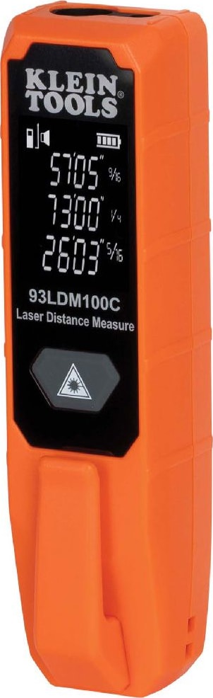 Klein Tools 93LDM100C - Compact Laser Distance Meter (2 inches - 100 feet)