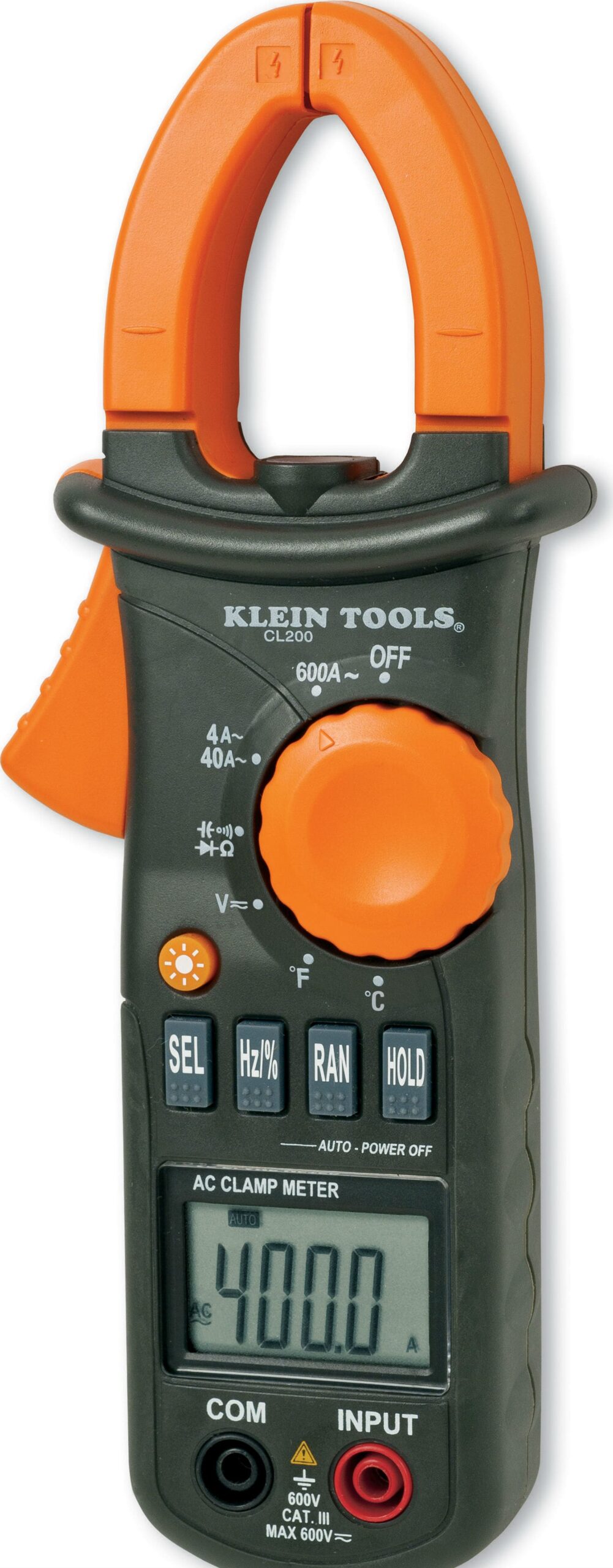 Klein Tools CL200 - 600A AC Clamp Meter with Temperature