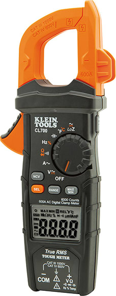 Klein Tools CL700 - Digital Clamp Meter, AC Auto-Ranging TRMS, Low Impedance (LoZ) Mode