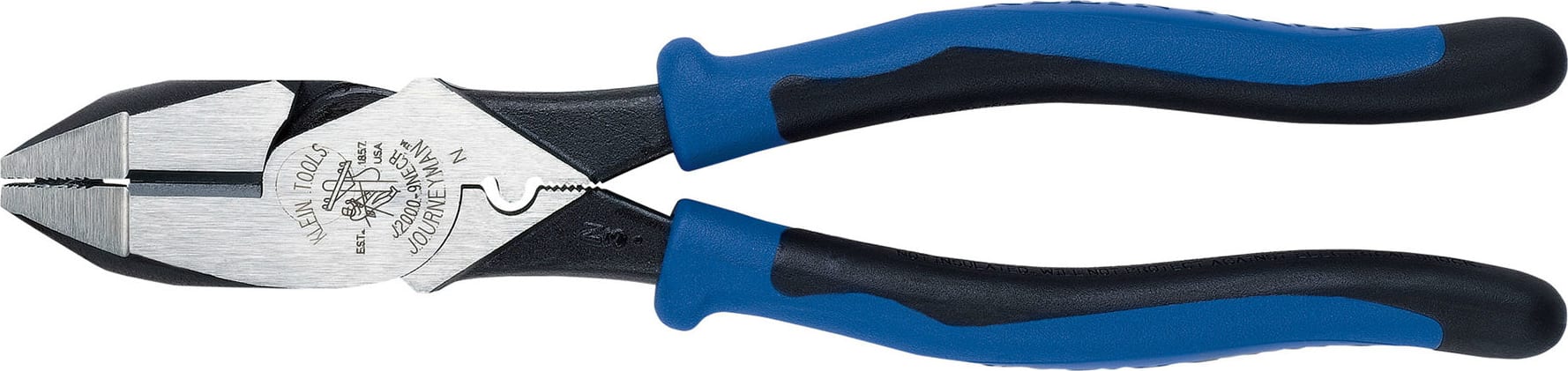 Klein Tools J2000-9NECR - Lineman's Pliers, Crimping, 9-Inch