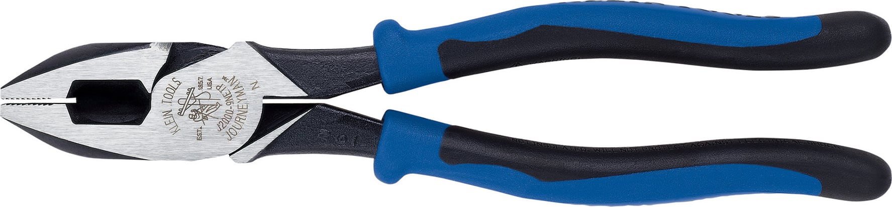 Klein Tools J2000-9NETP - Lineman's Pliers, Fish Tape Pulling, 9-Inch