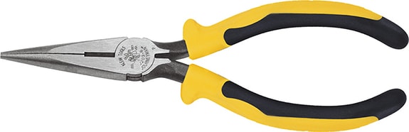 Klein Tools J203-6 - Pliers, Long Nose Side-Cutters, 6-3/4-Inch