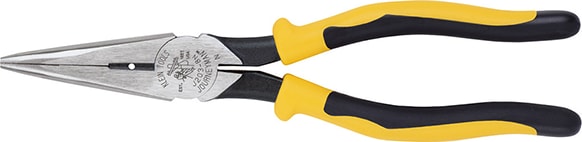 Klein Tools J203-8N - Pliers, Long Nose Side-Cutters, Stripping, 8-Inch