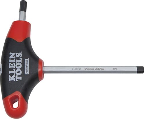 Klein Tools JTH4E12 - 7/32-Inch Hex Key, Journeyman™ T-Handle, 4-Inch