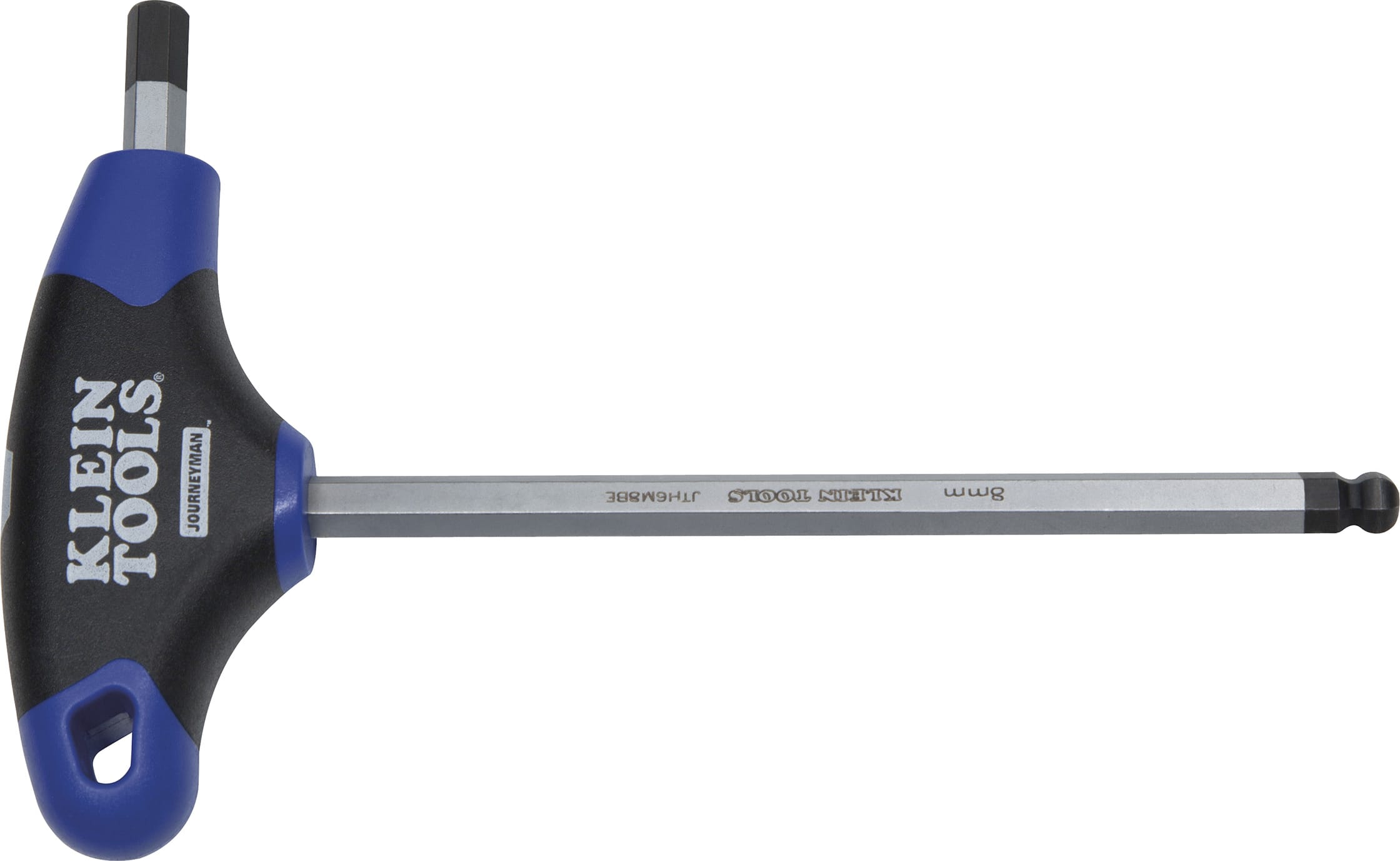 Klein Tools JTH6M4BE - 4 mm Ball Hex Key Journeyman T-Handle 6-Inch