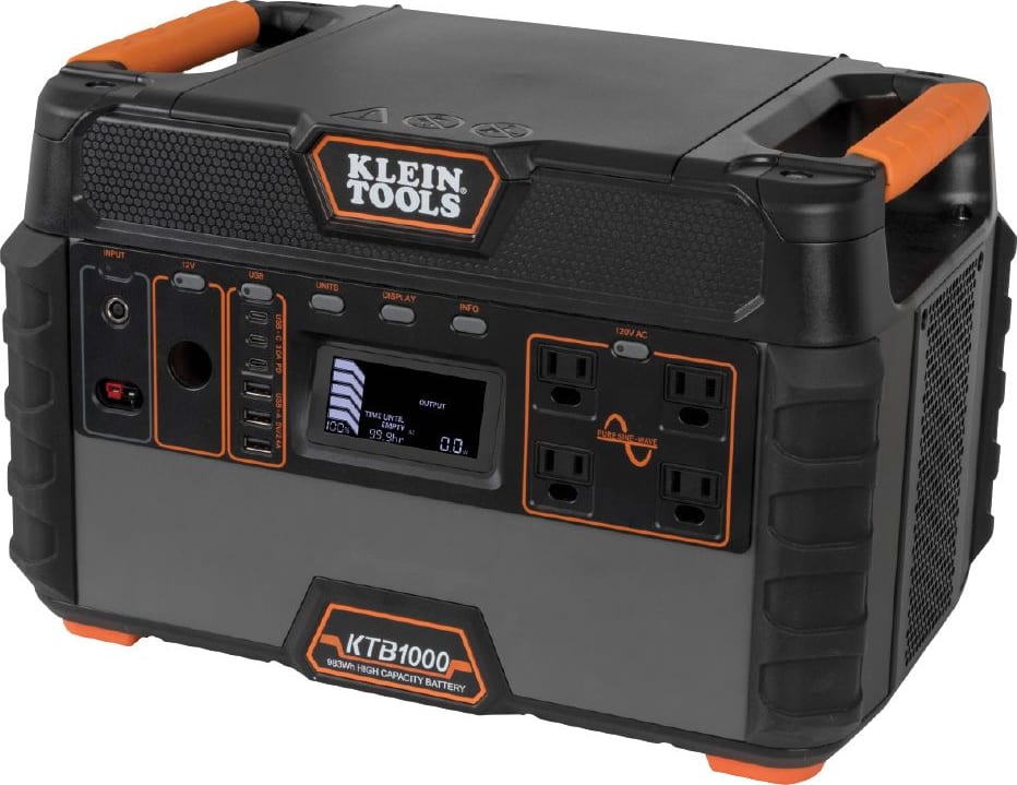 Klein Tools KTB1000 - Portable Power Station, 983Wh