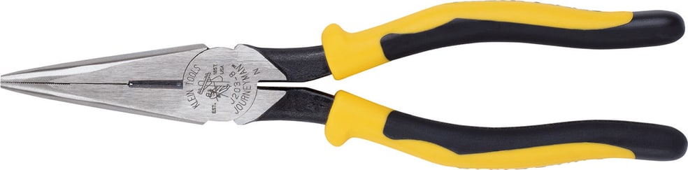 Klein Tools J203-8 - Pliers, Long Nose Side-Cutters, 8-Inch