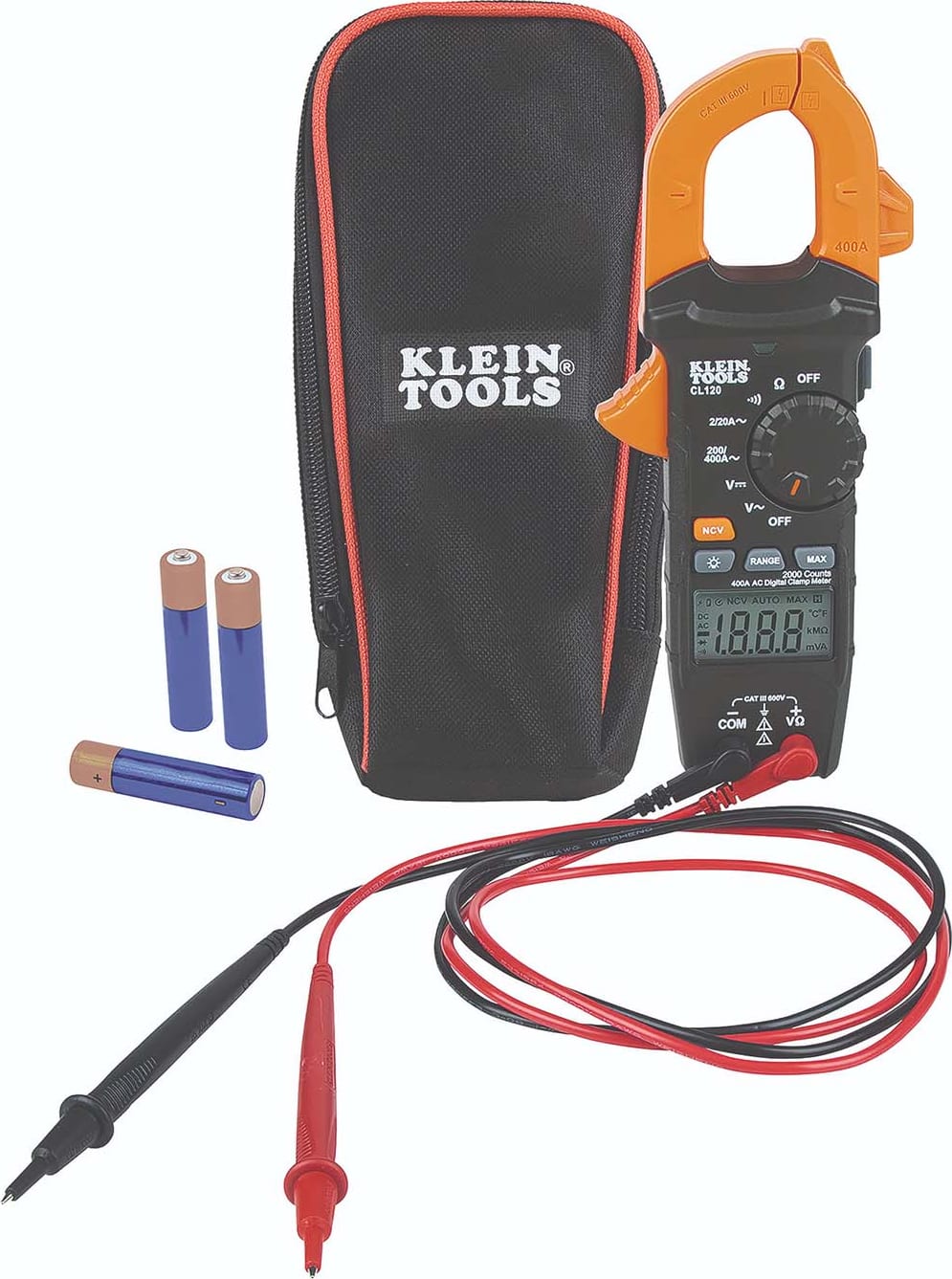 Klein CL120 - Digital Clamp Meter, AC Auto-Ranging 400 Amp