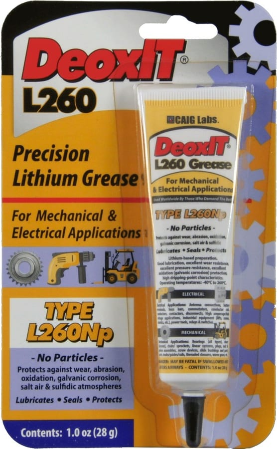 CAIG L260-N1 - DeoxIT Mechanical & Electrical Grease, No Particles, 28 gram Squeeze Tube