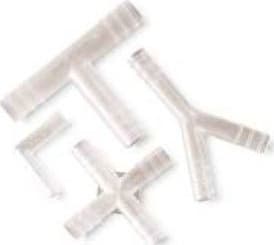 Labnet International K460 Untapered T Connector 6MM-100/pk
