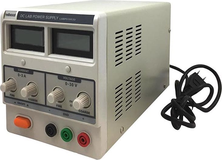 Velleman LABPS3003U - DC Lab Power Supply 0-30 VDC / 0-3 A Max with Dual LCD Display