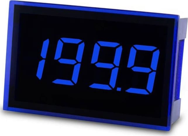 Lascar SP 300-BLUE - Splash-Proof Ultra Low Profile LED Voltmeter