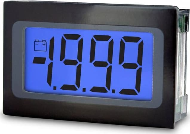 Lascar SP 400-BLUE - Splash-Proof Ultra Low Profile LCD Voltmeter