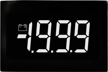 Lascar SP 400-EB-B Splash-Proof LCD Voltmeter with Blue Backlighting