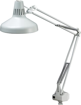 Vision Luxo LC1AWT - LC Task Light, 45in Arm with Clamp, White (New Part Number: K110620002)