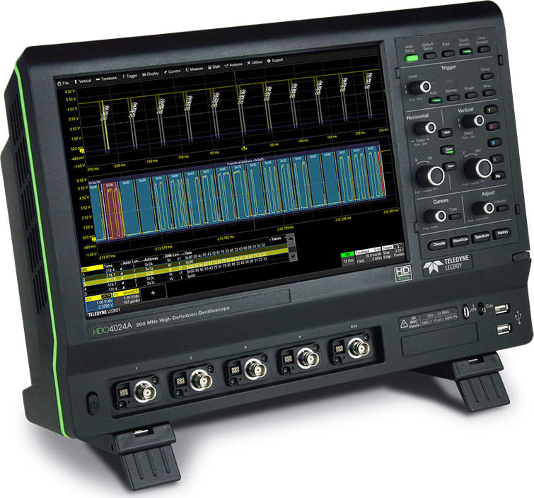 Teledyne LeCroy HDO4024A 200 MHz, 12-bit High Definition Oscilloscope
