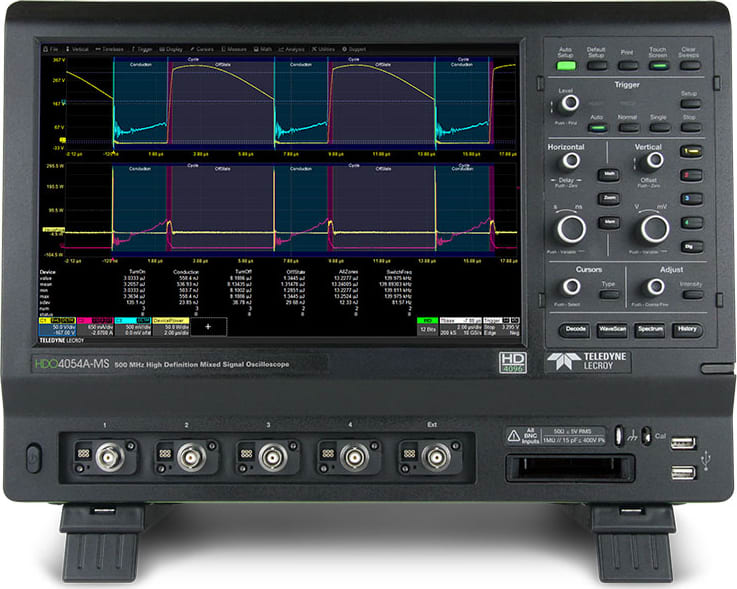 Teledyne LeCroy HDO4054A-MS 500 MHz, 12-bit High Definition Oscilloscope