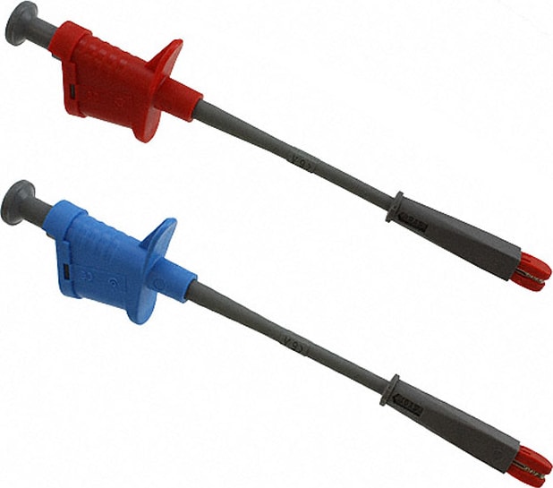 LeCroy PK30X-3 Banana Jaw Clips, 1-Red and 1-Blue