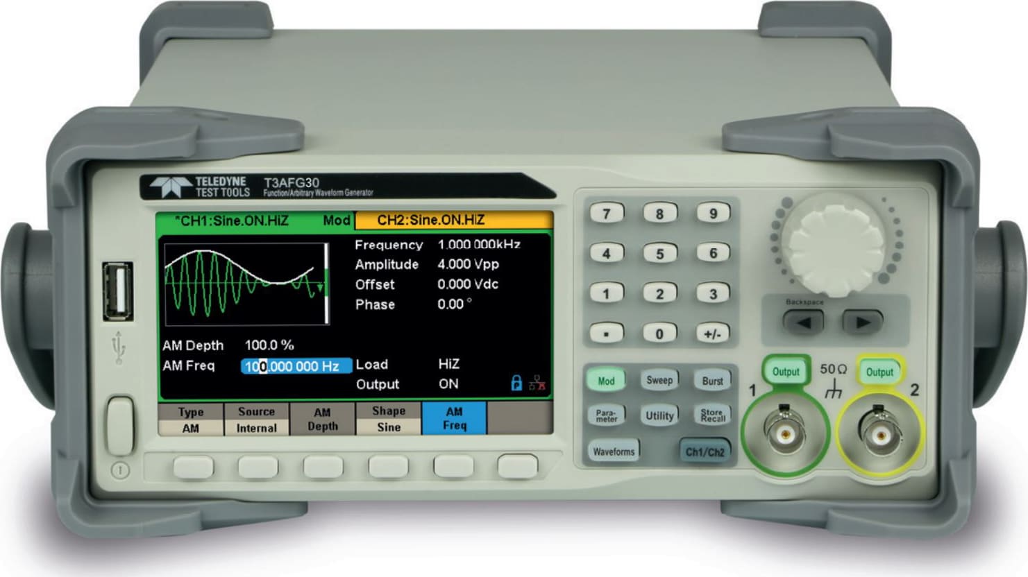 LeCroy T3AFG30 - Function/Arbitrary Waveform Generators, 30 MHz, 2 Channels