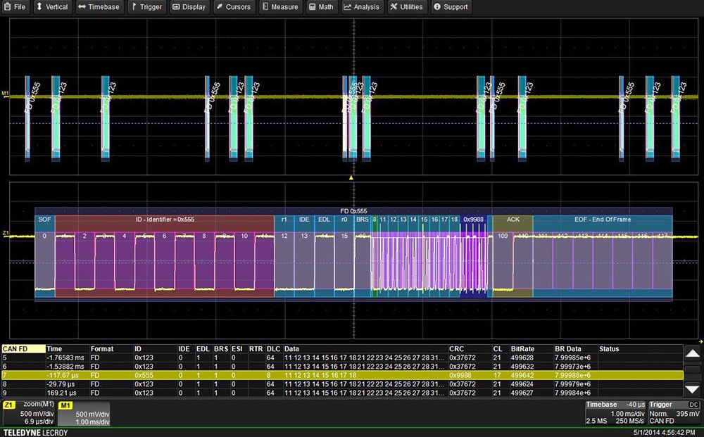 Teledyne LeCroy WS3K-CAN FDBUS TD - CAN FD Trigger and Decode Package