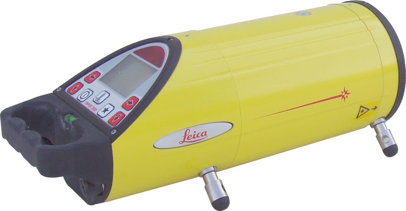 Leica Piper 200 Pipe Laser with Carrying Case, Target, Li-ion Battery and Charger (catalog 6000231)