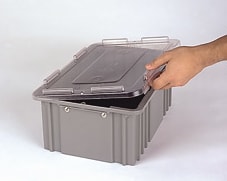 Lewis Bins CNDC2020 - Heavy Duty Cover, Snap-On, Clear