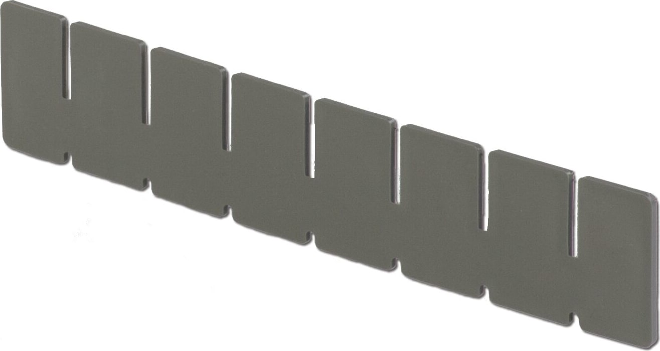 Lewis Bins DV0835 - Box Divider, 2.9'H, Short, Gray