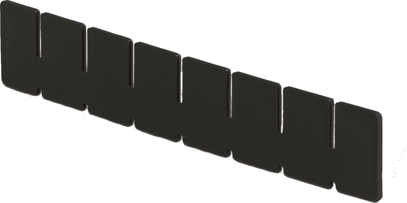 Lewis Bins DV1025XL - ESD-Safe Box Divider, 1.9'H, Black