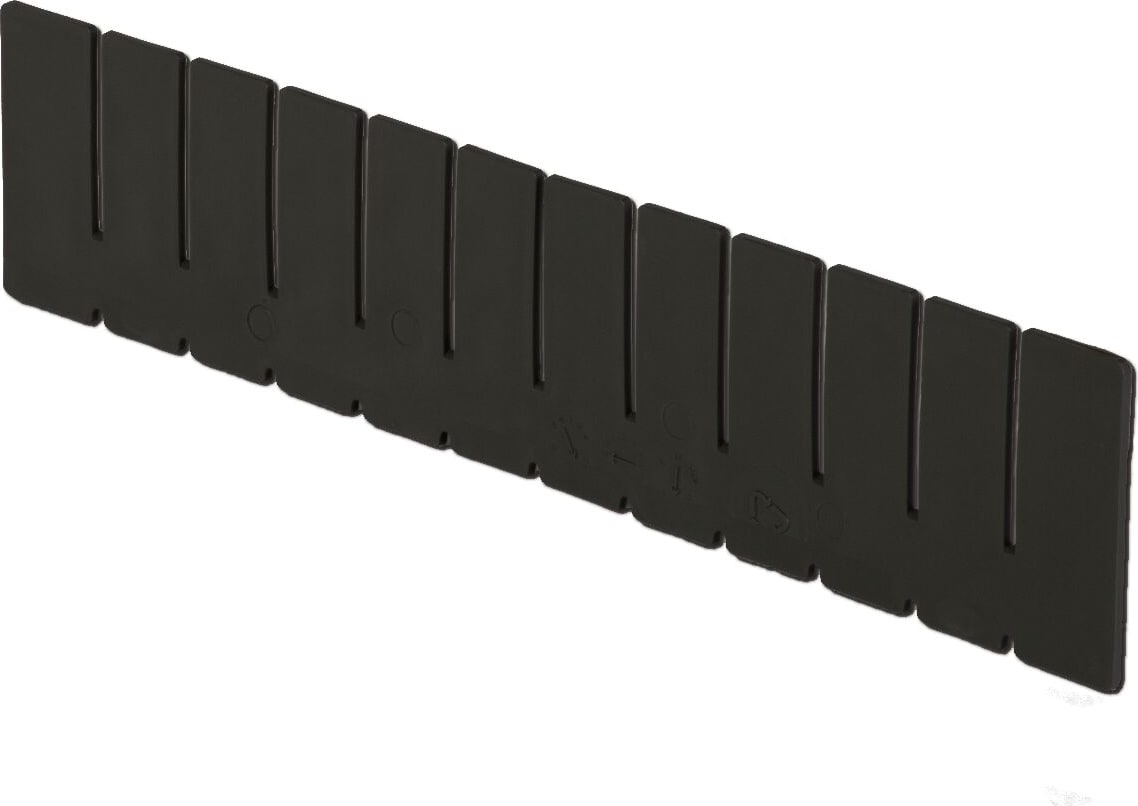 Lewis Bins DV1625XL - ESD-Safe Box Divider, 1.9'H, Black