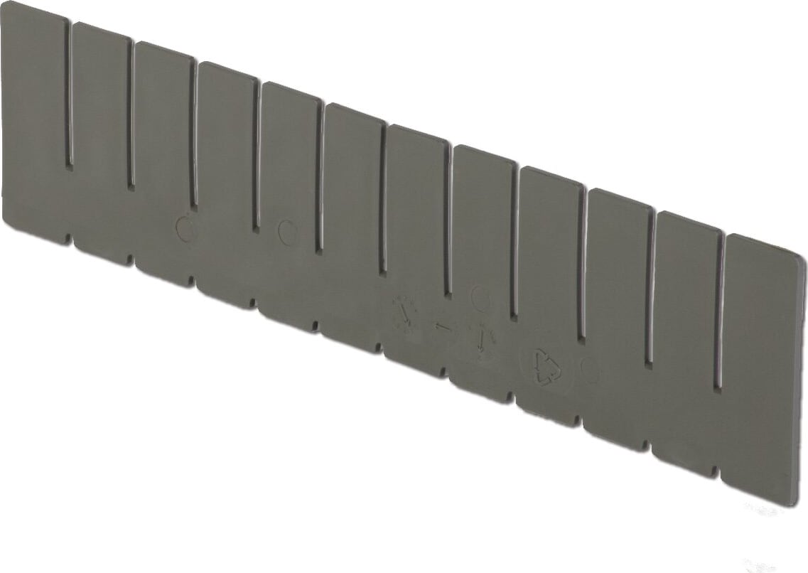 Lewis Bins DV1635 - Box Divider, 1.9'H, Long, Gray