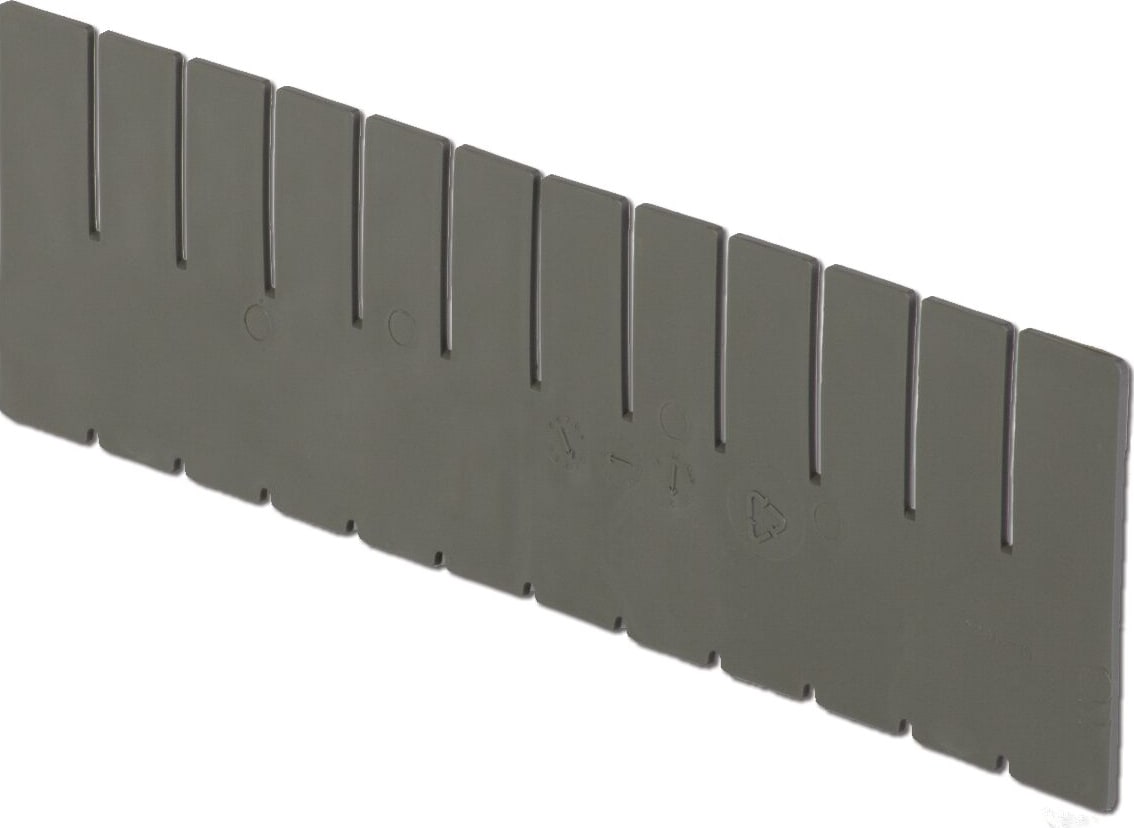 Lewis Bins DV1660 - Box Divider, 5.4'H, Long, Gray