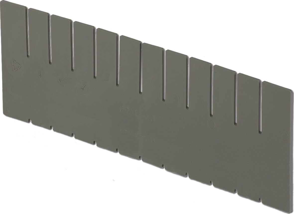 Lewis Bins DV17120 - Box Divider, 11.3'H, Short, Gray