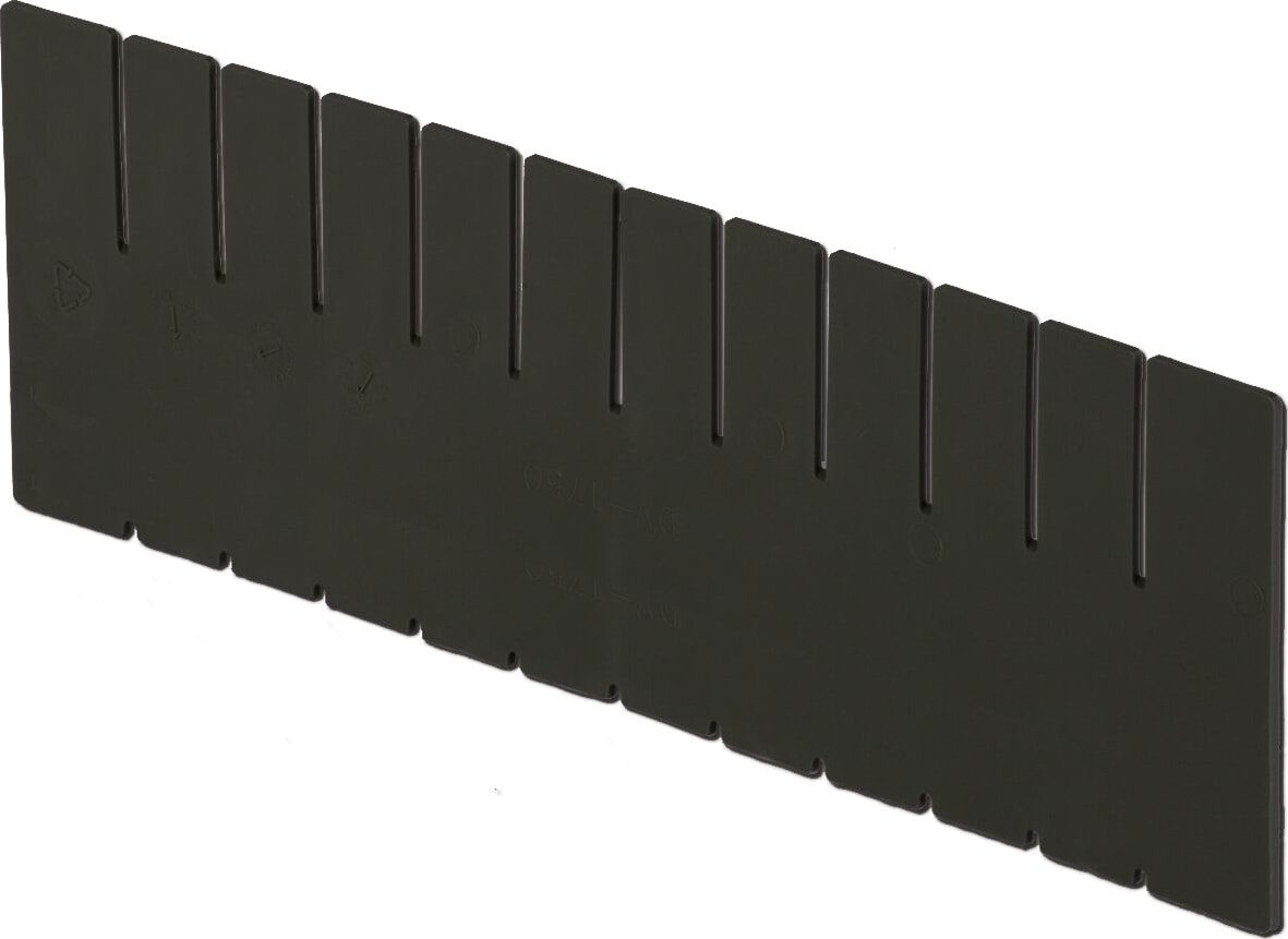 Lewis Bins DV17120XL - ESD-Safe Box Divider, Short, 11.3'H, Black