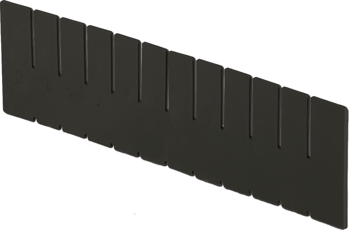 Lewis Bins DV1750XL - ESD-Safe Box Divider, Short, 4.4'H, Black