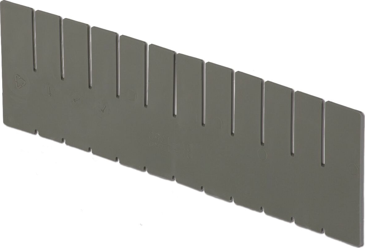 Lewis Bins DV1760 - Box Divider, 5.4'H, Short, Gray