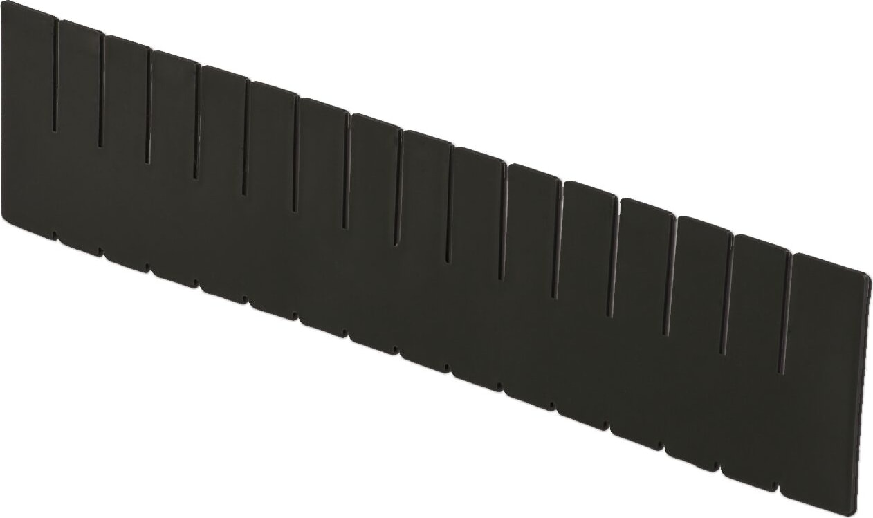 Lewis Bins DV2235XL - ESD-Safe Box Divider, Long, 3.5'H, Black