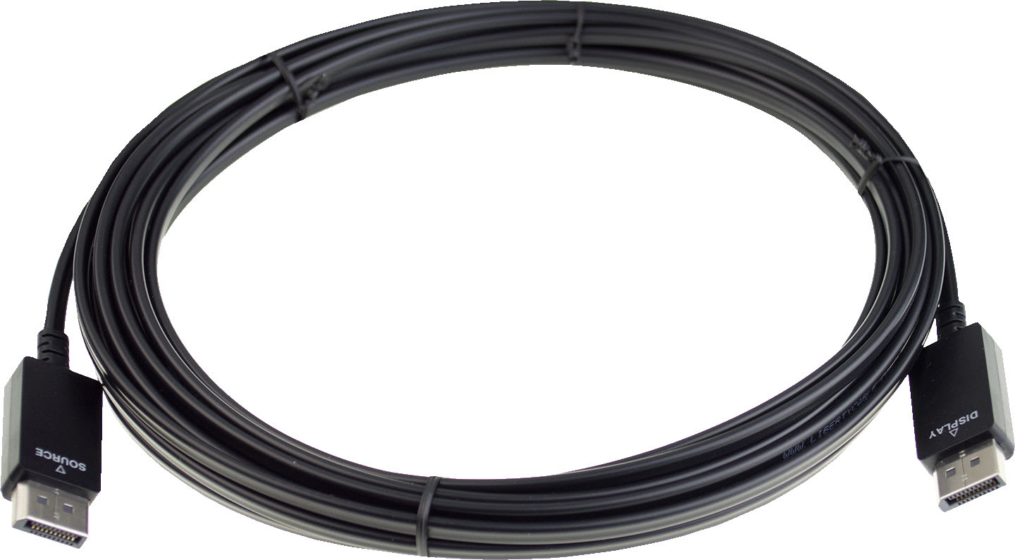Liberty PF-DPM-M-023M - Hybrid High Speed Display Port Active Optical Cable, 75ft (Black)