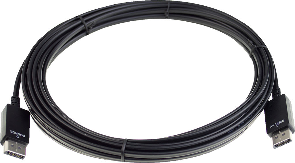 Liberty PF-DPM-M-010M - Hybrid High Speed Display Port Active Optical Cable, 35ft (Black)