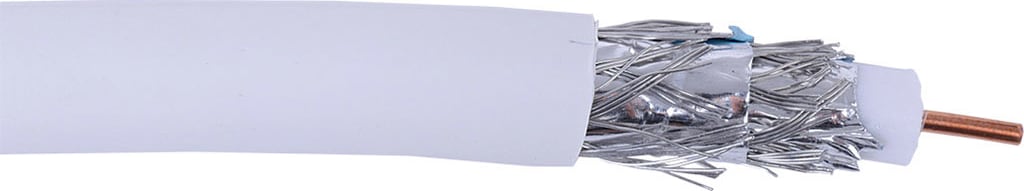 Liberty RG6-QUAD-CMP-BLK-500 - Black RG6 CCS Quad Shielded RF Video 3.0 GHz Plenum Cable Reel