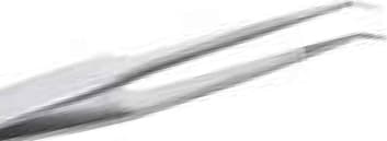 Lindstrom M51S245.NC - High Precision Tweezers Type M51S with Mini, Satin Finish Extra Fine Angled Tips