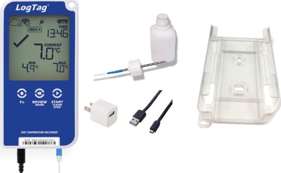 Logtag UTRED30-Wifi Kit-2 - 30-Day Wi-Fi Temperature Recorder Kit (Two ST100K-15Ext Probes)