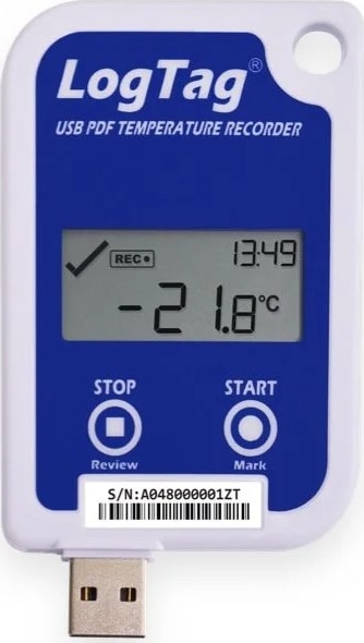LogTag UTRID-16 - Multi-Use USB PDF Temperature Logger with Display, -30°C to +60°C, USB 2.0