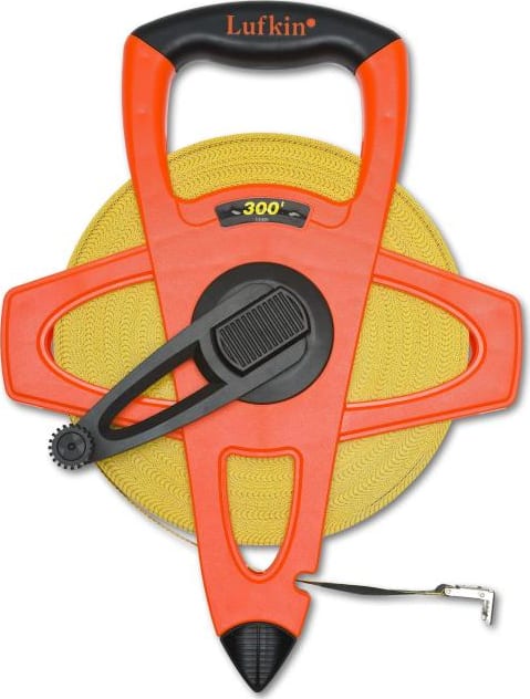 Crescent Lufkin FE300 - Measuring Tape, Fiberglass, Open Reel, 0.5in x 300ft