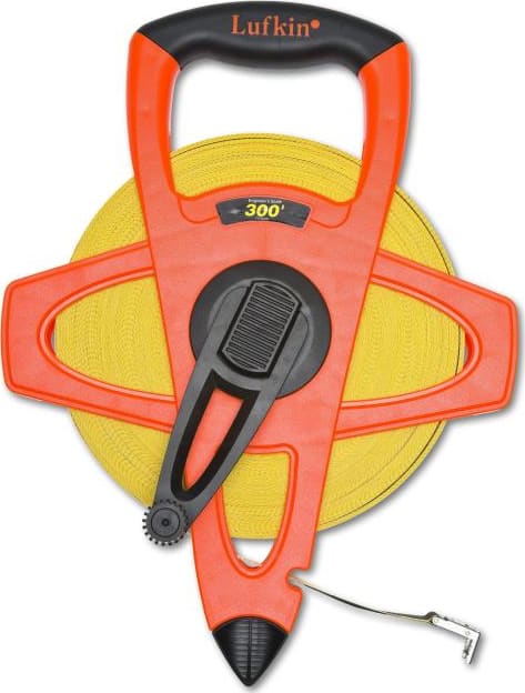 Crescent Lufkin FE300D - Measuring Tape, Fiberglass, Engineer, Open Reel, 0.5in x 300ft