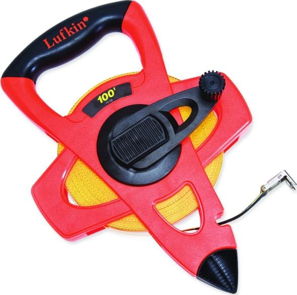 Crescent Lufkin FM050CME - Measuring Tape, Fiberglass, Hi-Viz Orange, 0.5in x 164ft