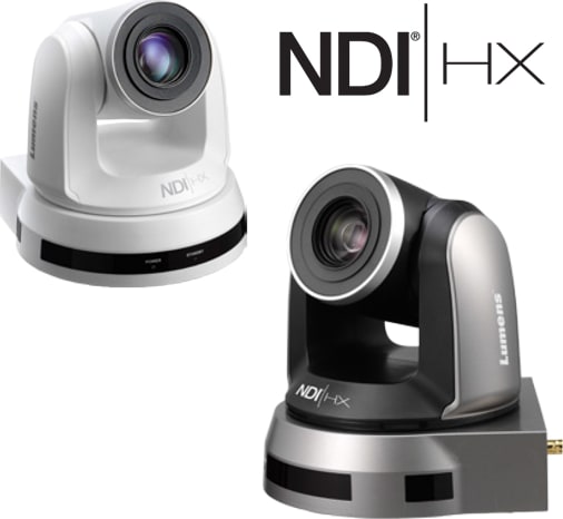 Lumens VC-A50PN - IP PTZ Camera w/NDI, 1080p 20x PoE (Black)