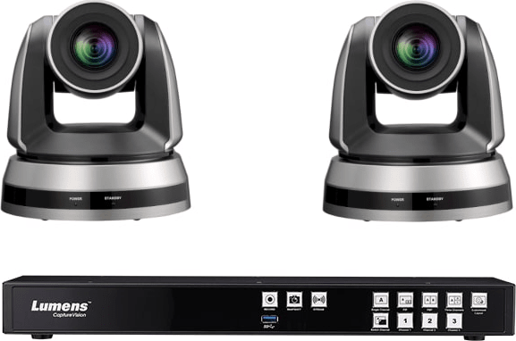 Lumens LC200Bundle51PB - CaptureVision System w/ 2x VC-A50PB IP PTZ Camera (Black)